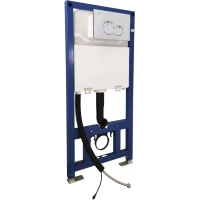 Инсталляция для унитаза Swedbe Smart 0555 с кнопкой смыва, хром