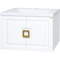 Тумба под раковину Misty Галвер Пр-Гал06080-0011По 79,1 см, подвесная, белый матовый