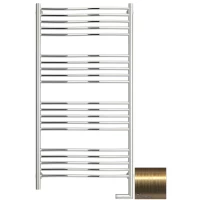 Полотенцесушитель электрический 1200x600 состаренная латунь МЭМ правый Сунержа Флюид 2.0 051-5221-1260