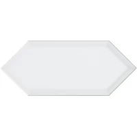 Плитка 35018 Алмаш грань белый глянцевый 14x34