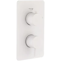 Смеситель для ванны Boheme Cell 135-2-MW встраиваемый, белый матовый