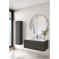 Комплект мебели Armadi Art Quatro Oak Antracite 790-M1-100-OA-A + 793-100-W + 545-100-GM см 101 см, подвесной, темный дуб