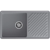 Кухонная мойка GranFest Quarz 53 85,1x47,9 см, темно-серый