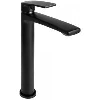 Смеситель для раковины Rea Luppo REA-B9637 без донного клапана, черный матовый