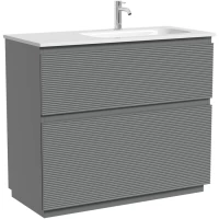 Тумба под раковину Sancos Folk Floor FL100FRES 99,5 см R, напольная, светло-серый матовый