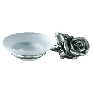 Изображение товара мыльница с держателем серебро art&max rose am-0915-t