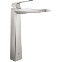 Смеситель для раковины Grohe Allure Brilliant 23114DC0 без донного клапана, суперсталь