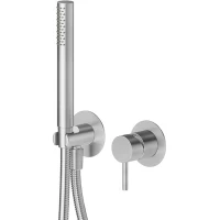 Смеситель для душа Newform X-Steel 316 69676EX.50.050 встраиваемый, с душевым гарнитуром, нержавеющая сталь