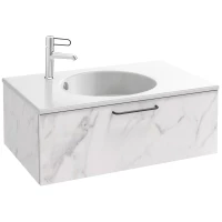 Тумба белый мрамор 80 см Jacob Delafon Odeon Rive Gauche EB2515-R9-NR4