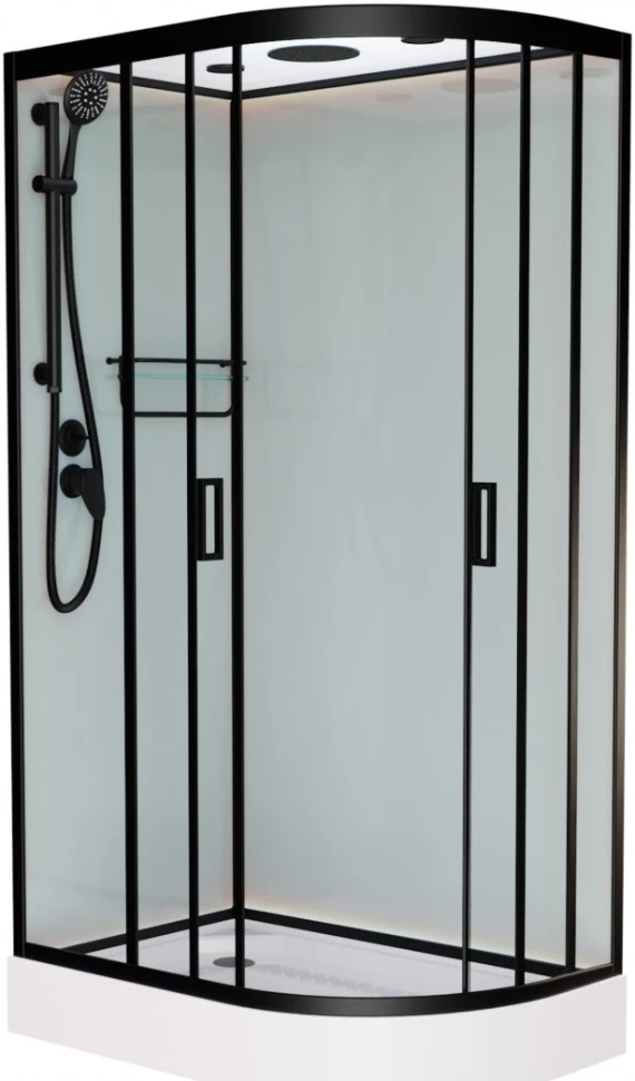 

Душевая кабина 110x80x220 см Frank F418L Black 114114 прозрачное