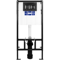 Инсталляция для унитаза Bettoserb Sava Fix Slim Smart SET40006471 с кнопкой смыва, черный матовый