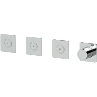 Термостат для ванны Remer X Style X99QD3PKB встраиваемый, хром