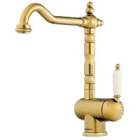 Смеситель для кухни золото Omoikiri Kyoto-G OKY-G-35