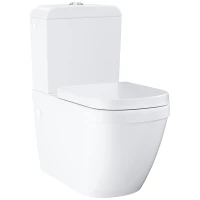 Унитаз-компакт Grohe Euro Ceramic 3946200H безободковый, торнадо, с сиденьем микролифт, альпийский белый