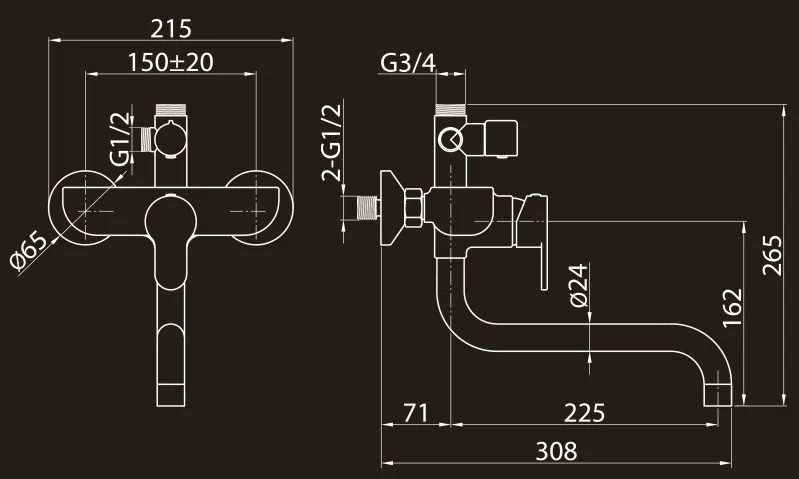 Душевая система 250 мм Elghansa 2304483-2L (Set-13) 2304483-2L (Set-13) - фото 6