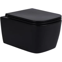 Унитаз подвесной Avimano Vision 1000042 безободковый, с сиденьем микролифт, черный матовый