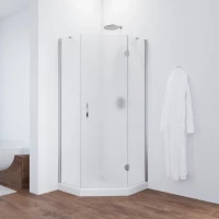 Душевой уголок Vegas Glass AFA-Pen TUR NOVO h1890 90 08 02 R 90x90 см R, профиль хром, стекло шиншилла