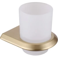 Стакан для зубных щеток Abber Nord AA1556G настенный, золотой матовый