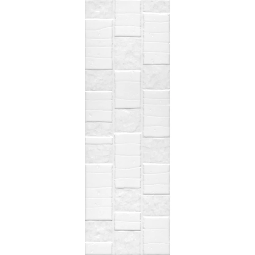 Керамическая плитка Kerama Marazzi Бьянка белый глянцевый антик 20x60x0,9 60170