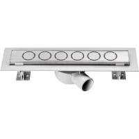 Душевой трап (лоток) Vincea Optima Nisangah SAY.601.60.P.NSNGH 60 см, с решеткой, перфорированный, хром