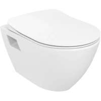 Унитаз подвесной Creavit Terra TP329-00CB00E-0000 безободковый, с функцией биде, белый