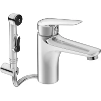 Смеситель для раковины с гигиеническим душем без донного клапана Gustavsberg Dynamic GB41214361