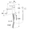 Смеситель для раковины с гигиеническим душем без донного клапана Gustavsberg Dynamic GB41214361 - 2