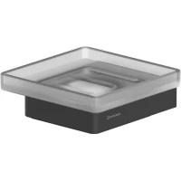 Мыльница Whitecross Cubo CU2420BL настенная, черный матовый