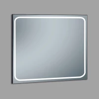 Зеркало Xpertials Emin 84354135-36822 120x80 см, с LED-подсветкой, сенсорным выключателем, диммером, черный матовый