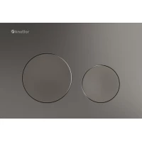 Кнопка смыва Knotlor Sphere BIS102GM для инсталляции, вороненая сталь