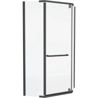 Душевой уголок Knotlor Penta FCD090CG0GM 90x90 см, профиль вороненая сталь, стекло прозрачное