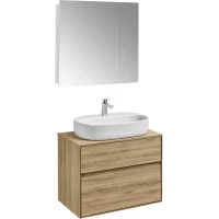 Комплект мебели дуб эльвезия 74,5 см Акватон Либерти 1A279501LYC70 + 1A281003LYC70 + 1WH501710 + 1A267202LH010