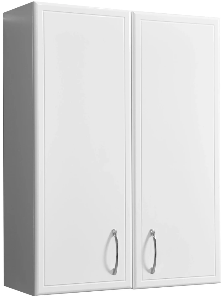 Шкаф двустворчатый подвесной 60x80 см белый глянец/белый матовый Stella Polar Концепт SP-00000140 шкаф двустворчатый акватон