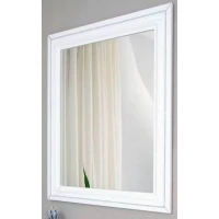 Зеркало 78x90 см белый матовый серебряная патина  Atoll Валери