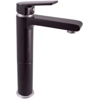 Смеситель для раковины Rav Slezak Colorado CO130.5CMATC без донного клапана, хром/черный матовый