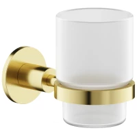 Стакан для зубных щеток Sancos Base SC9030BG настенный, золотой матовый