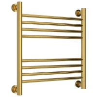 Полотенцесушитель водяной 500x500 перемычка выгнутая золотой Сунержа Богема+ 03-0221-5050