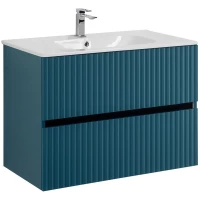 Тумба под раковину Art&Max Torino AM-TORINO-800-2C-SO-AQ-P 80 см, подвесная, аквамарин матовый