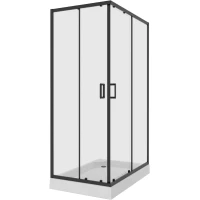 Душевой уголок 98,5x78,5 см Niagara NG-6881-08BLACK прозрачное