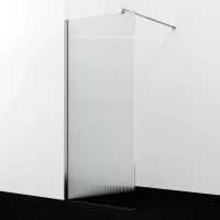 Душевая перегородка WasserKRAFT Rur 30W39BN-FL 90 см, профиль никель, стекло рифленое