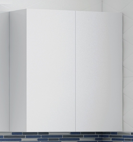 Шкаф двустворчатый 60x70 белый глянец Corozo Альтаир SD-00000502