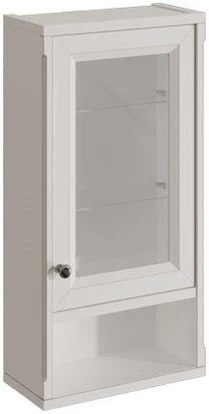Шкаф одностворчатый белый матовый R Caprigo Jardin 10492R-B031G