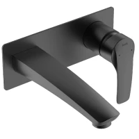 Смеситель для раковины IDDIS Ray RAYBL00i65 встраиваемый, черный матовый