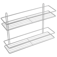 Полка для ванной Fixsen FX-730-2 40 см, двойная, хром