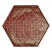 Керамогранит Prissmacer Rain Dec Bordeaux Mist 19,8x22,8