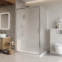 Душевой уголок BelBagno Luce LUCE-AH-1-120/90-P-Cr 120x90 см, профиль хром, стекло текстурное