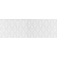 Плитка 12119R Диагональ белый структура обрезной 25x75