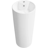 Раковина Wellsee Callipy Art 33890100S 40x40 см, напольная, белый