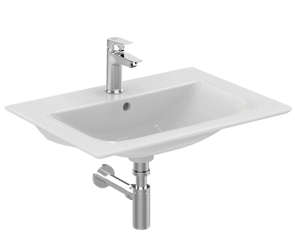 Раковина 64 см Ideal Standard Connect Air E028901 раковина двойная 130 см ideal standard connect vanity e813601