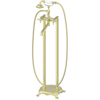 Смеситель напольный для ванны Wonzon & Woghand Retro WW-88649020-BG золотой матовый